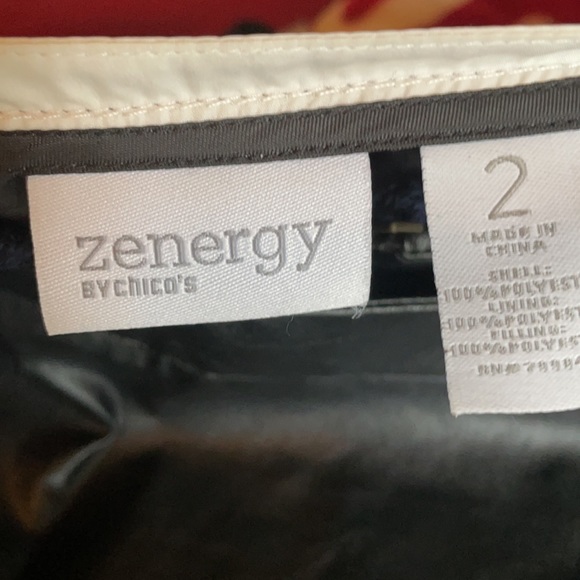 Zynergy by Chico’s sz 2 Black Jacket - Picture 8 of 8